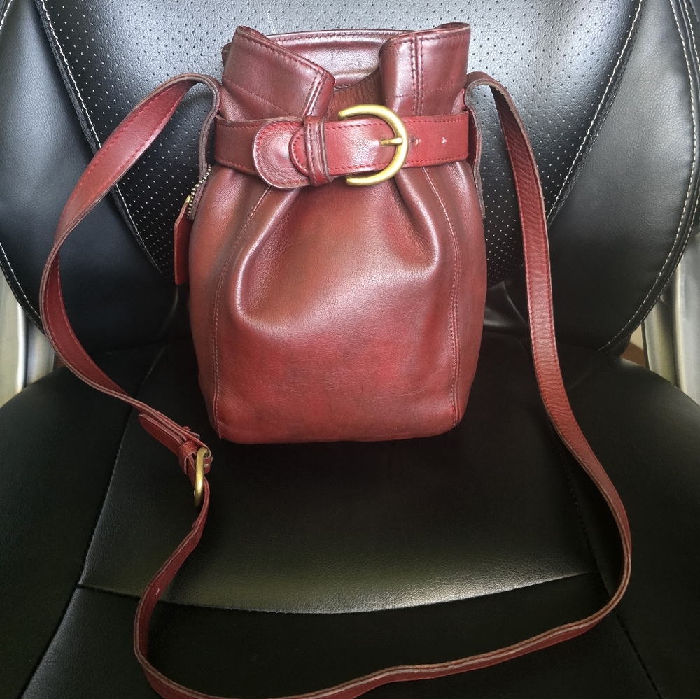 Vintage Coach Soho Belted Bucket Bag